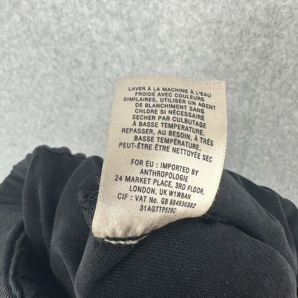 Elevenses Jumpsuit Womens 2 Black Anthropologie Sable Romper Cropped Wide Leg - Picture 11 of 11